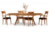 Audrey Dining Table with Ingrid Arm and Side Chairs - Cherry