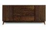 Catalina One Drawer Either Side Three Drawers Buffet - Walnut