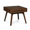 Catalina Square End Table - Walnut