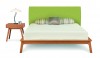 Catalina Upholstered Panel Bed Nightstand - Cherry