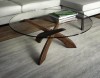 Entwine Round Glass Top Coffee Table
