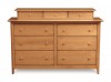 Sarah Six Drawer with Accessory Case in Cherry