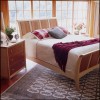 Sarah Sleigh Bedroom 51 inches in Cherry and Maple