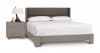 Sloane Platform Bed With Legs and Two Drawer in Weathered Oak