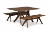Audrey 40 x 60 Table Benches - Walnut