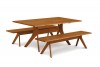 Audrey 40 x 72 Table with Benches - Cherry