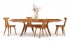 Audrey Dining Table with Estelle Chairs - Cherry