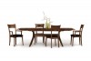 Audrey Dining Table with Ingrid Arm And Side Chairs - Walnut