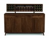 Catalina Two Drawers Over Four Doors Buffet with Hutch - Walnut 