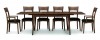 Catalina Extension Table Extended with Ingrid Chairs - Walnut