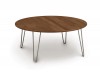 Essentials Round Coffee Table with Metal Legs