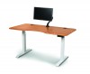 Invigo Sit Stand Desk with Monitor Arm - Cherry